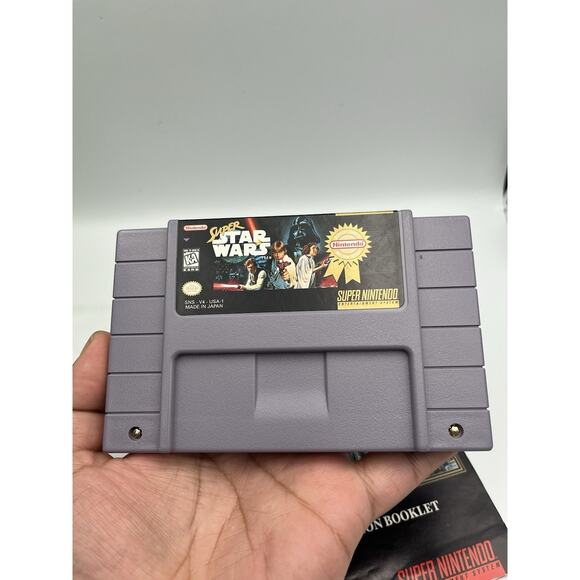 Super Star Wars (Super Nintendo SNES, 1992) With Manual Tested, Working Clean - Picture 4 of 8